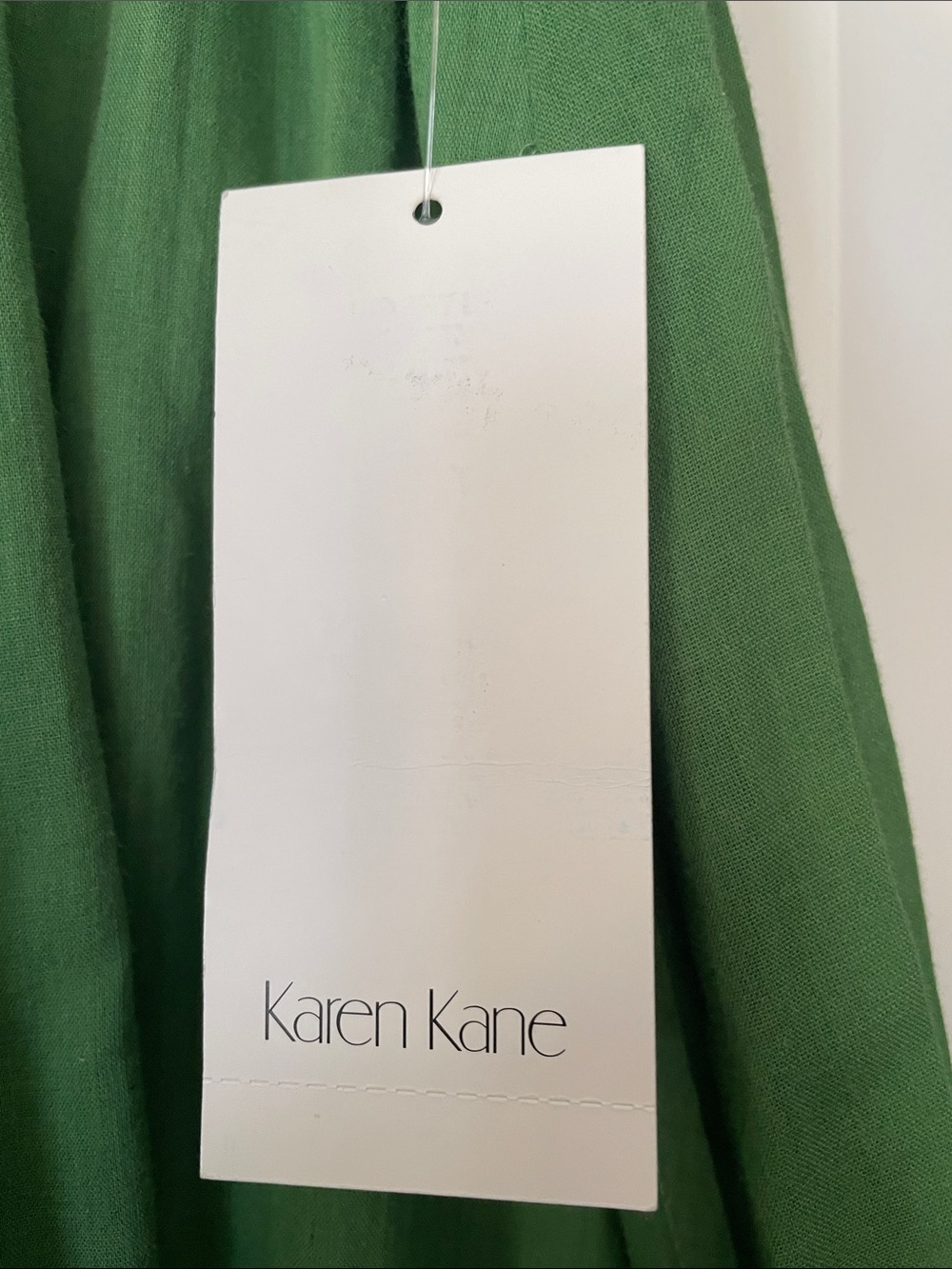 Karen Kane Green Maxi Skirt with White Embroidery - Picture 2 of 10